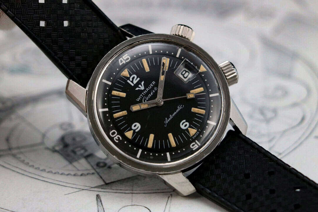 WITTNAUER SUPER COMPRESSOR DIVER REF 8007 | C11KAS | STEEL